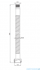 Deante ARNIKA Bateria wannowa 3-otworowa titanium BQA_D13M